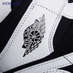Air Jordan 1 Mid White Black Unisex - Image 12