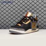 Air Jordan 3 Black Gold Men's - Image 2