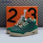 Air Jordan 3 Retro Bicoastal Black Malachite Fossil FZ7974-300 Unisex