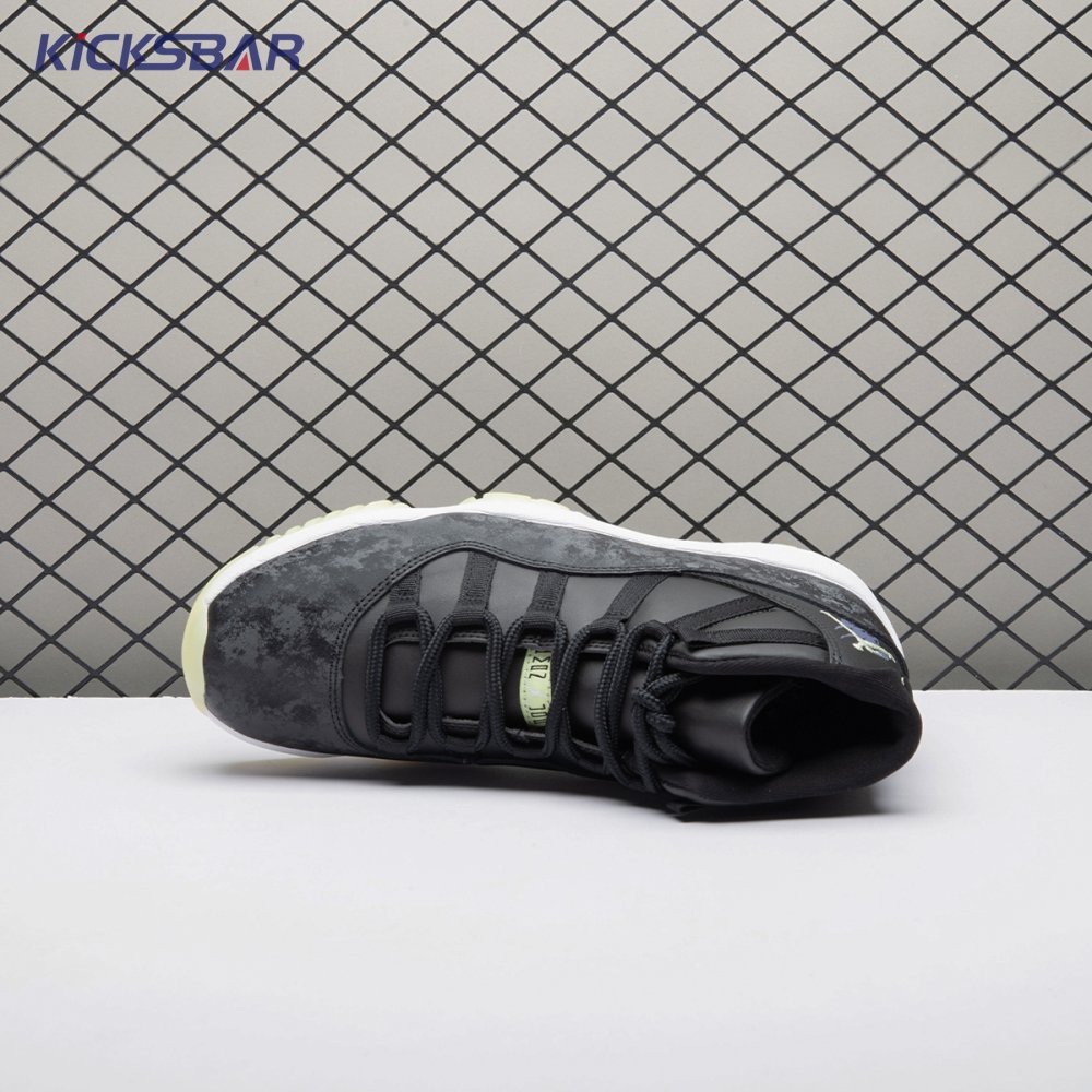 Jordan 11 Retro Black Barely Volt IB1378-001 Unisex - Image 7